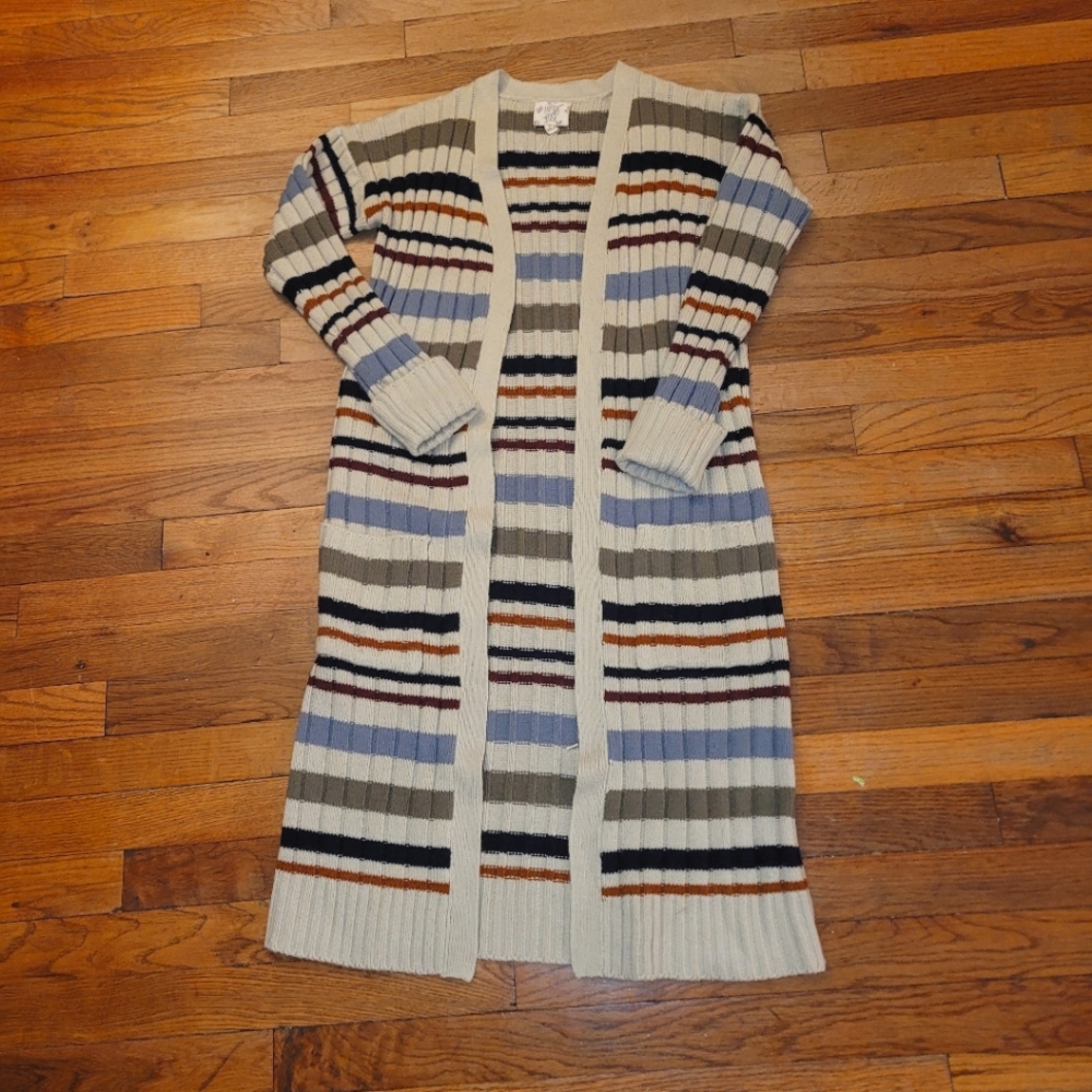 Stripped duster Cardigan - Picture 2 of 8